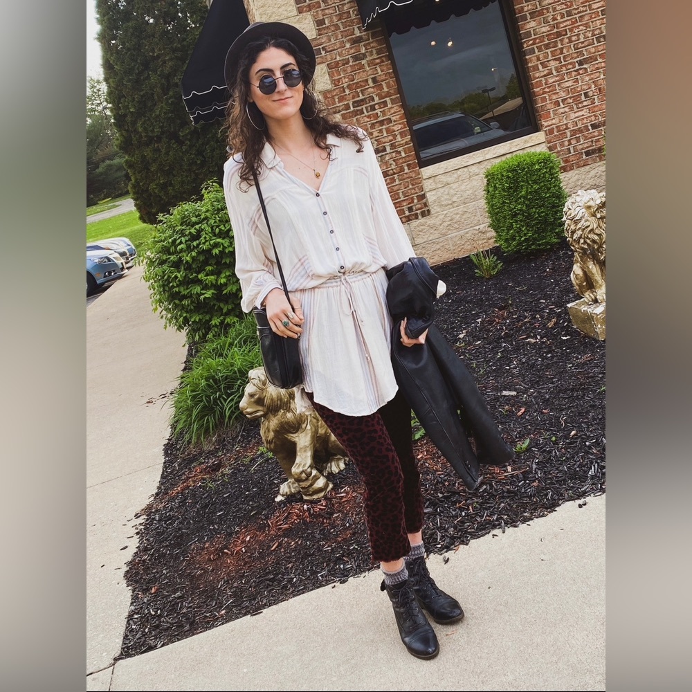 Free People Long Sleeve Tunic Dress